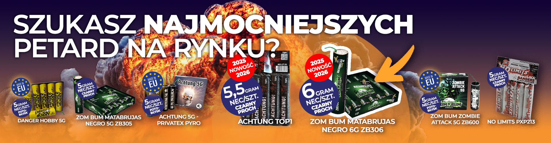 najmocniejsze petardy 5g