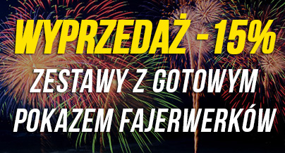 Zestawy z gotowym pokazem fajerwerków - Wielka przecena!