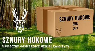 Sznur Hukowy Odstraszacz dzikich zwierząt - dziki, sarny oraz ptactwo