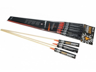 Salutraketen mit Silbercrackling-Aufstieg FR-S4GTR - 6 sztuk