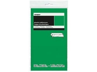 Obrus plastikowy, zielony, 137x274 cm 50359