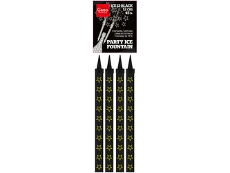 Fontanna tortowa ICE12-GOLD 12cm - 4 sztuki