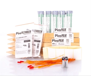 Zestaw do odpalania 5min dymnych z zapłonnikami