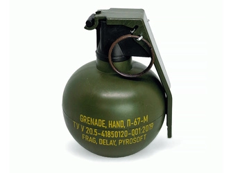 Granat rozpryskowy treningowy P-67-M NATO - biała kreda