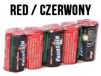 Mini-Fontanny JF02 RED - 5 sztuk