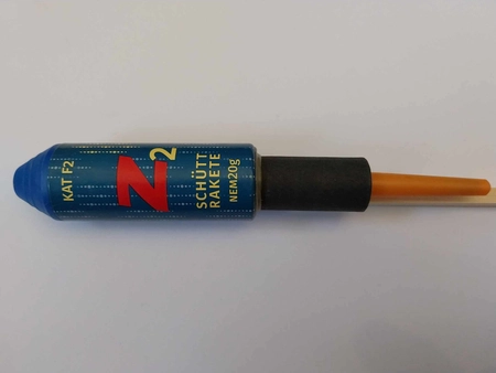 Rakieta Schüttrakete 102-2 Z2 - Złoty i niebieski - 1 sztuka