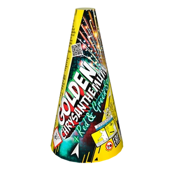 JF91 - GOLDEN CHRYSANTHEMUM + RED & GREEN STARS