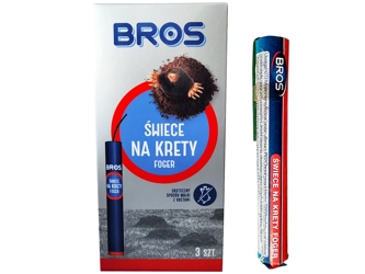 Świece na krety BROS FOGER - 3 sztuki