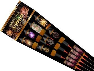 Zestaw rakiet Viper P9808 (whistling to bang) - 17 sztuk