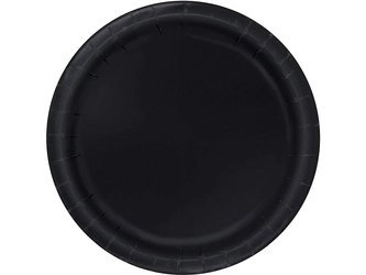 Talerzyki papierowe, czarne, rozm. 18 cm, 8 szt. 3204