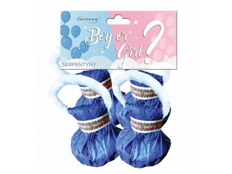 Serpentyny rzucane Niebieskie TXK162-2 - 4 sztuki