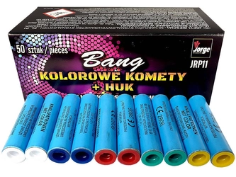 Race pistoletowe BANG Kolorowe gwiazdki JRP11 - 50 sztuk