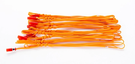 e zapałka spArkcontrol - zapalnik (zapłonnik) pirotechniczny typu ematch EM-ORA-100R/K pomarańczowy -> czerwony - 100cm -  opak: 10szt
