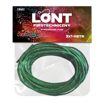 Lont zielony CB602 - 2 mm, 3 x 1 metr