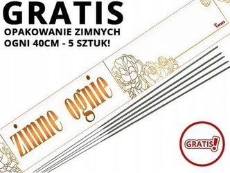 ZIMNE OGNIE BIAŁE 40cm CS1201C-W