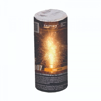 Fontanna 60sek. 4m Blue Silver Gold Three Layers F2 Profi XF2007